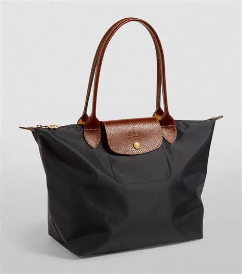 longchamp black tote small